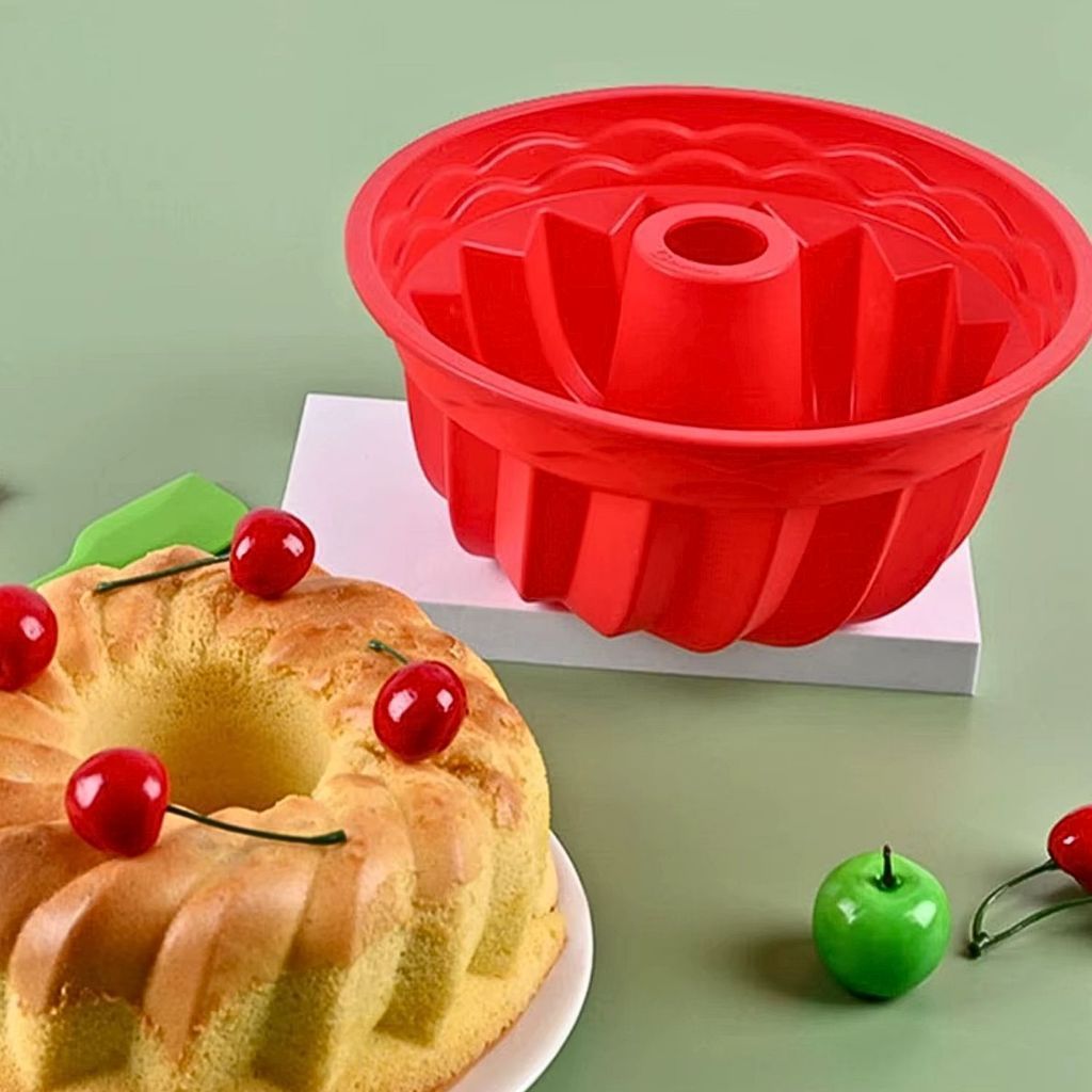 Assadeira Forma De Silicone Para Bolo Pudim Torta Mousse Forno