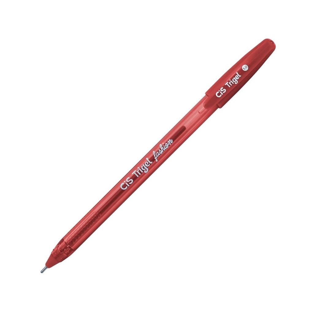 Caneta Gel Escolar Trigel Glitter Fashion Vermelho Ponta 1.0 Colorido Aula Vibrante Aluno Textos