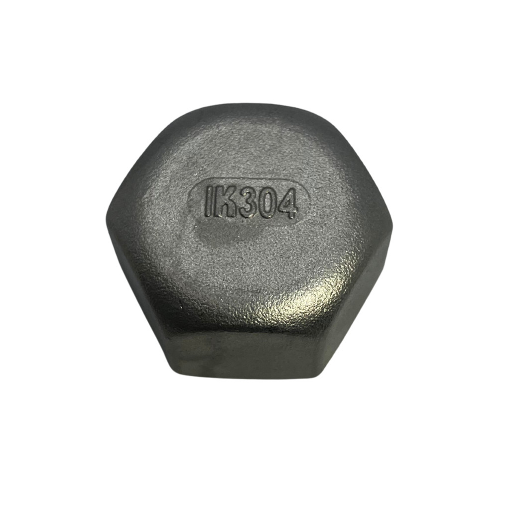 TAMPA ROSCA 1 POLEGADA TAMPAO SEXTAVADA AÇO INOX 304 BSP
