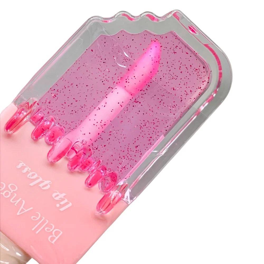 Lip Gloss Picolé Incolor + Glitter - Infantil Juvenil Belle Angel