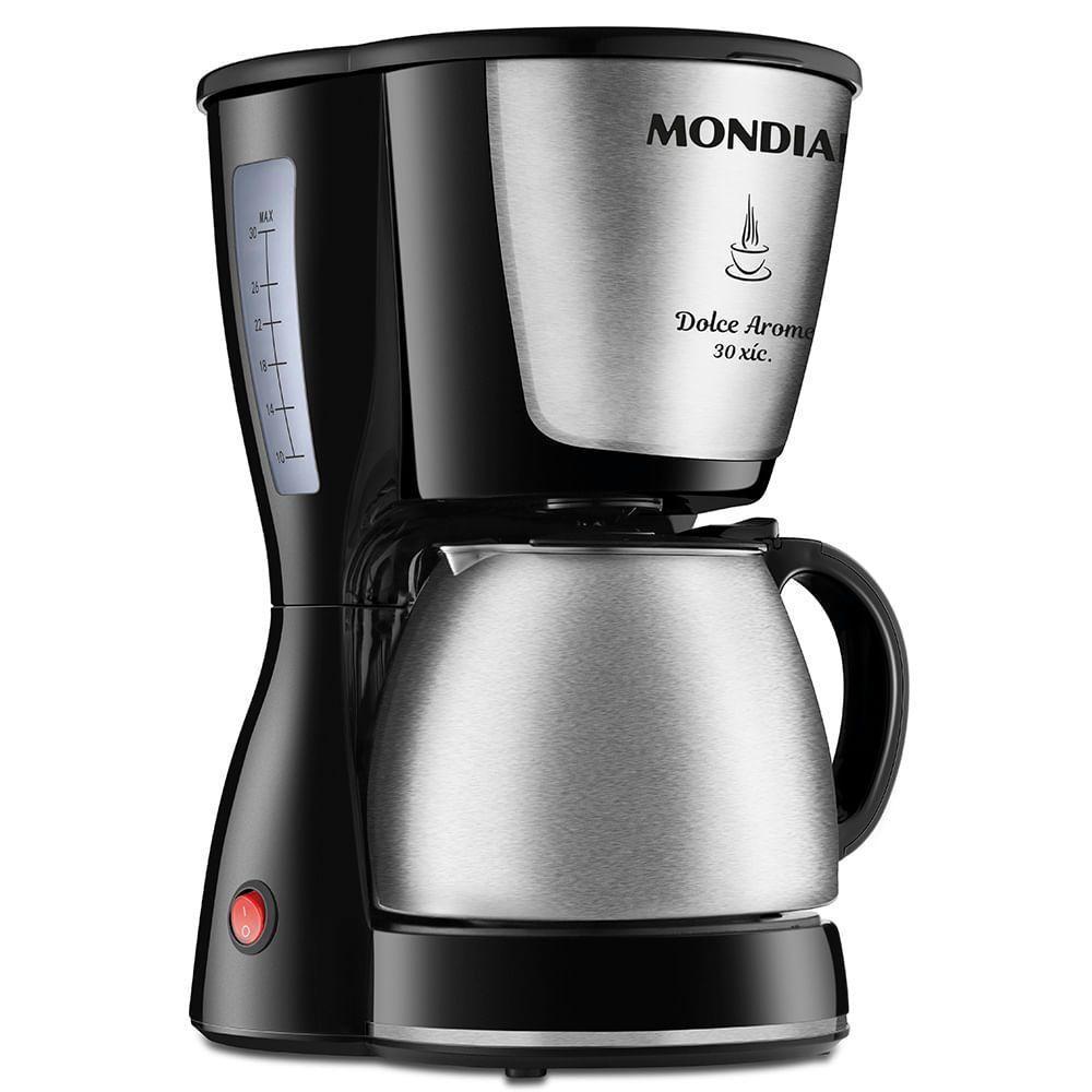 Cafeteira Elétrica Mondial Dolce Arome C-37ji-30x Cafeteira-127v-preto/inox