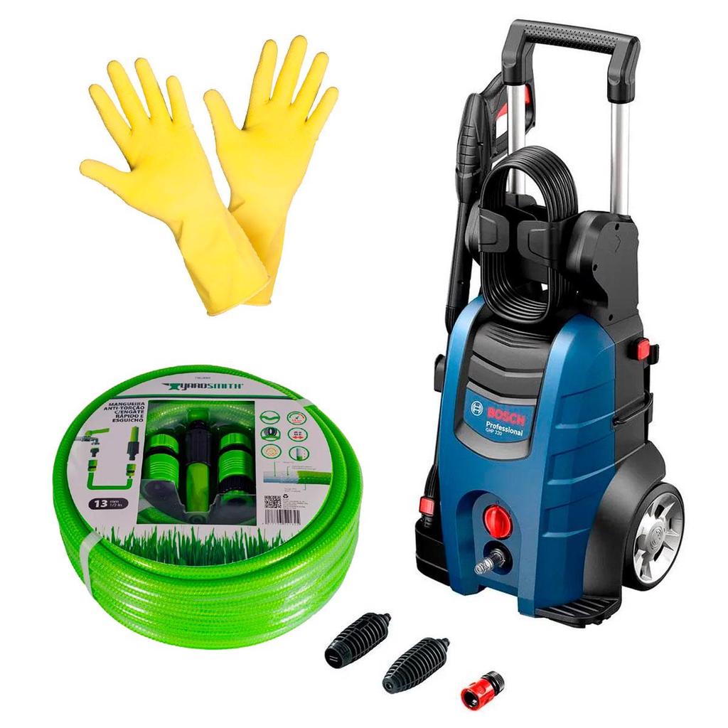 Lavadora de Alta Pressão GHP 220 - 220V Com Mangueira e Luva - Bosch em Oferta na Shopee