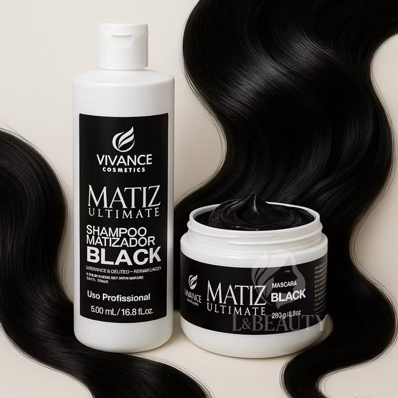 KIT SHAMPOO TONALIZANTE MATIZADOR 500ml + MÁSCARA TONALIZANTE MATIZADORA 250G CABELOS PRETOS MATIZ ULTIMATE em Oferta na Shopee