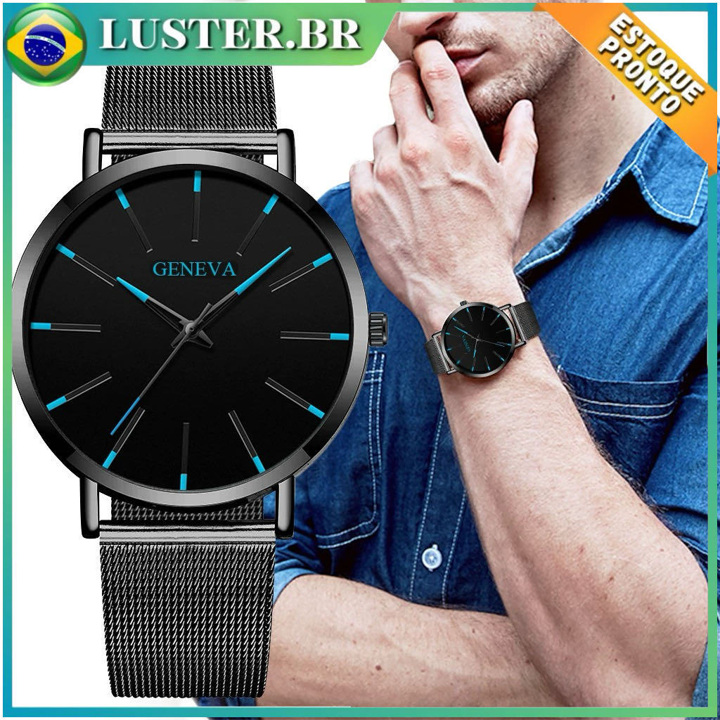 Relógio Masculino Clássico Minimalista: Onde Comprar | BuscaProdutos
