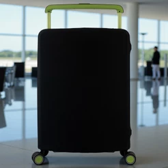 Capa para Mala de Bordo Suplex Preta Alça Larga Premium Viagem Proteção P M G