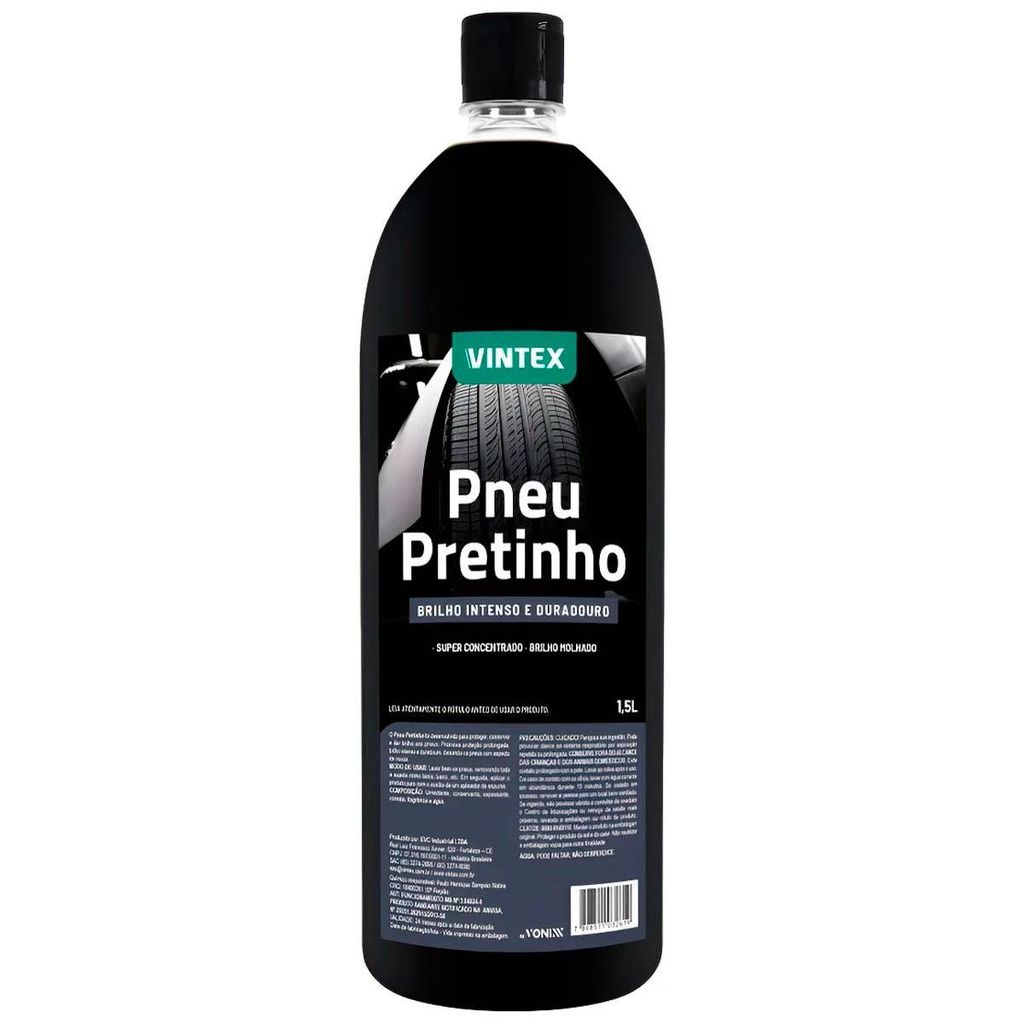 Pneu Pretinho Brilho Intenso Abrilhantador Vonixx 1500ml em Oferta na Shopee