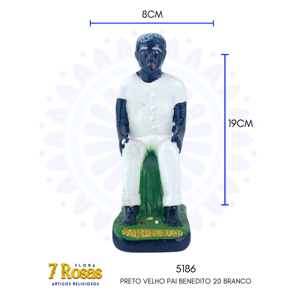 PRETO VELHO PAI BENEDITO 20 BRANCO