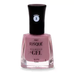 Esmalte Risqué Diamond Gel Sal Rosa