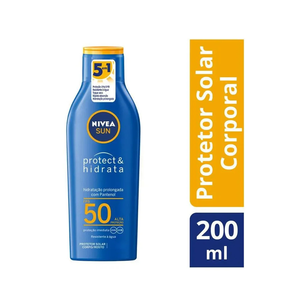 NIVEA Protetor Solar Corporal FPS50 200ml BBB26 em Oferta na Shopee