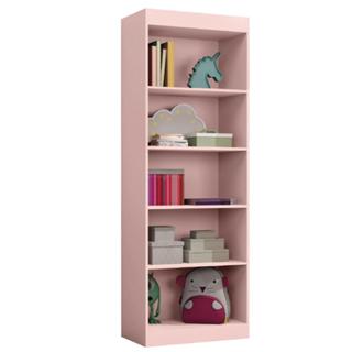Estante Livreiro Office Organizador e Multiuso 4 Prateleiras Rose J&A em Oferta na Shopee