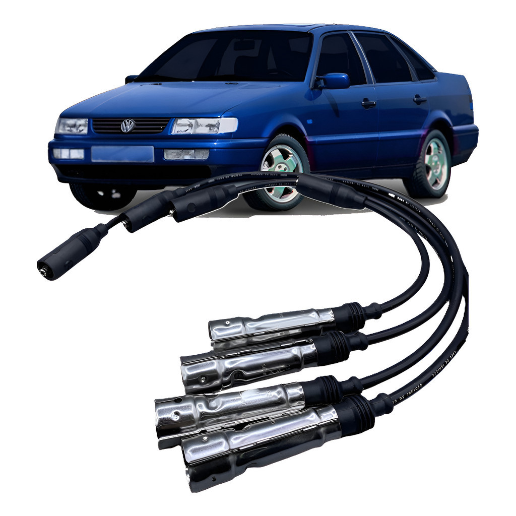 Jogo Cabo Vela Ignição Vw Passat Variant 2.0 1994 1995 1996 Preto