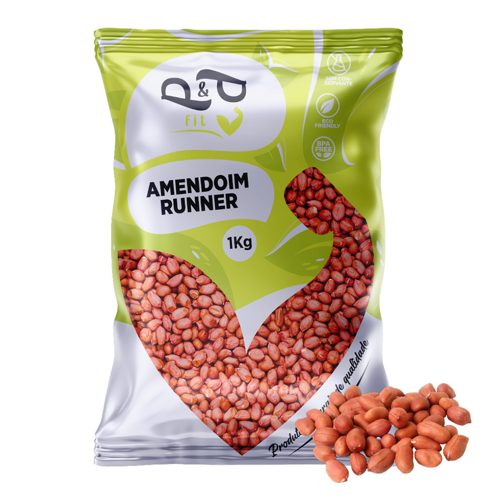 Amendoim Cru Runner 1Kg - P&P em Oferta na Shopee