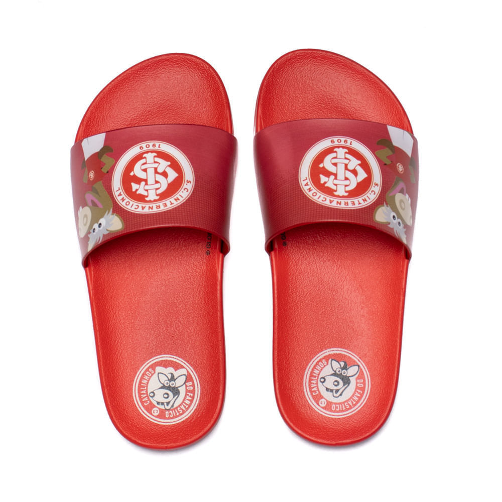 Chinelo Slide Infantil Grendene Cavalinho do Fantástico Internacional Vermelho em Oferta na Shopee