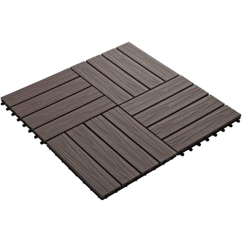 Kit Deck Modular Chocolate 30x30cm Peças Encaixe Rápido