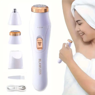 Depiladora Feminina Elétrica 3 em 1 Portátil Recarregável USB à Prova d’Água para Rosto e Corpo em Oferta na Shopee