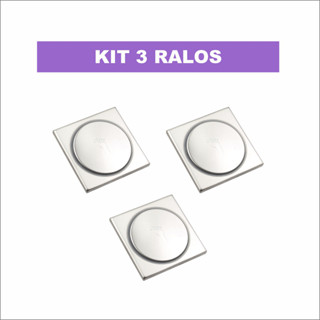 Kit 03 Ralo ClicK Inox 10x10 Anti Inseto e Odor em Oferta na Shopee