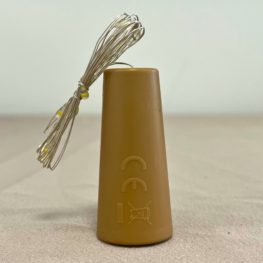 Fio LED com Rolha - 1M com 10 LED - 1 unidade - Rizzo em Oferta na Shopee