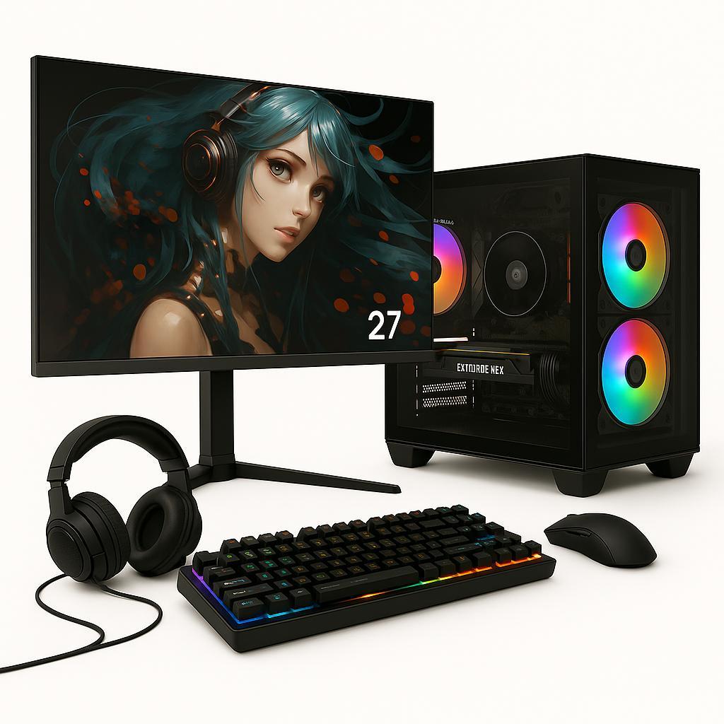 PC Gamer Completo Skill Intel Core i5 12400F, 16GB, Geforce RTX 4060 8GB, SSD 1TB M.2, + Monitor 27" 100Hz - SK27018