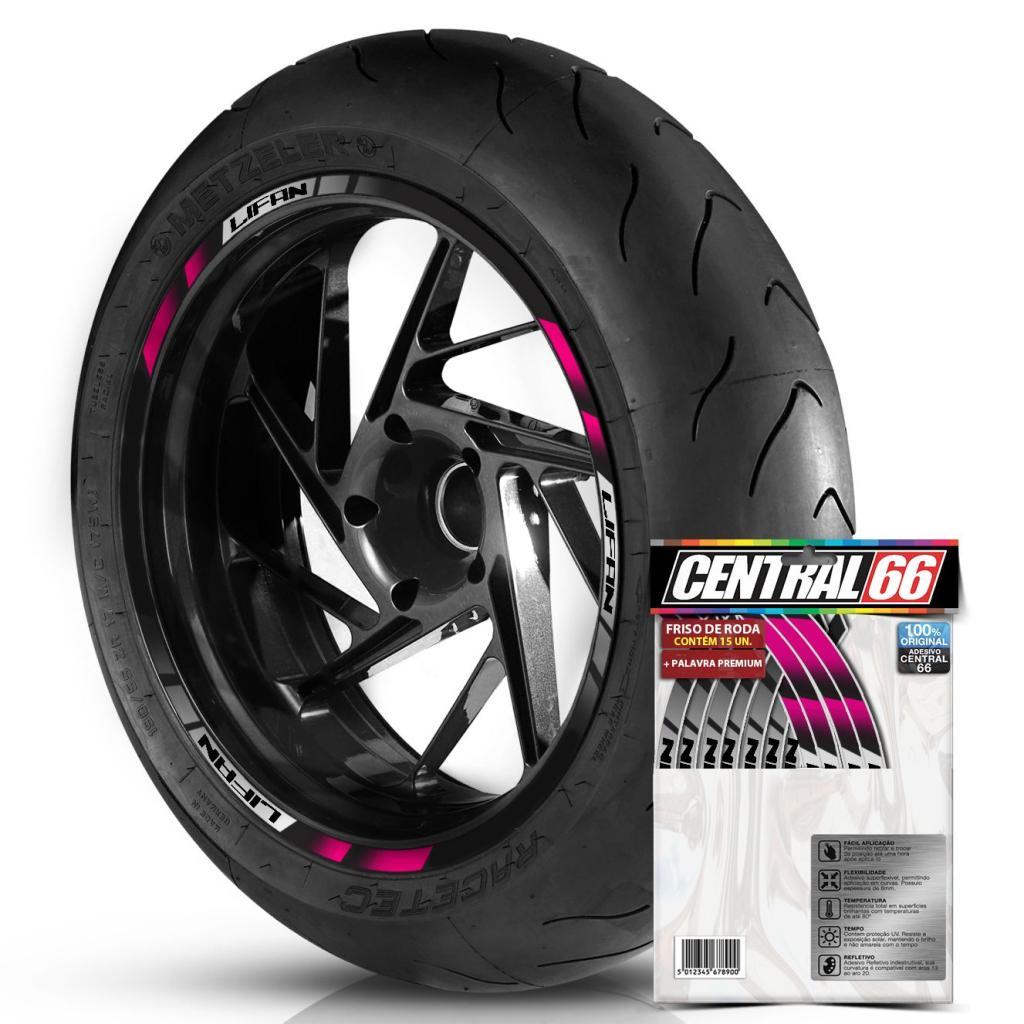 Adesivos Friso de Roda Kit M2 Compativel com Lifan Cores Refletivo Aro 13 ao 22 8mm Kit Completo Filete Moto