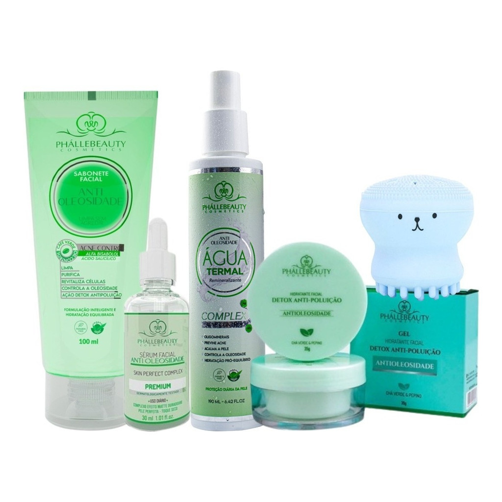 Kit Skincare Completo Cuidado Facial Anti Oleosidade