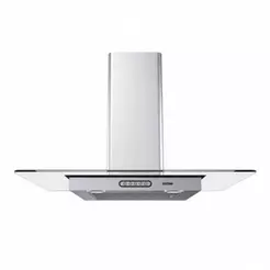 Coifa De Parede 80cm Vidro Reto Duto Slim Fogatti Inox 220V