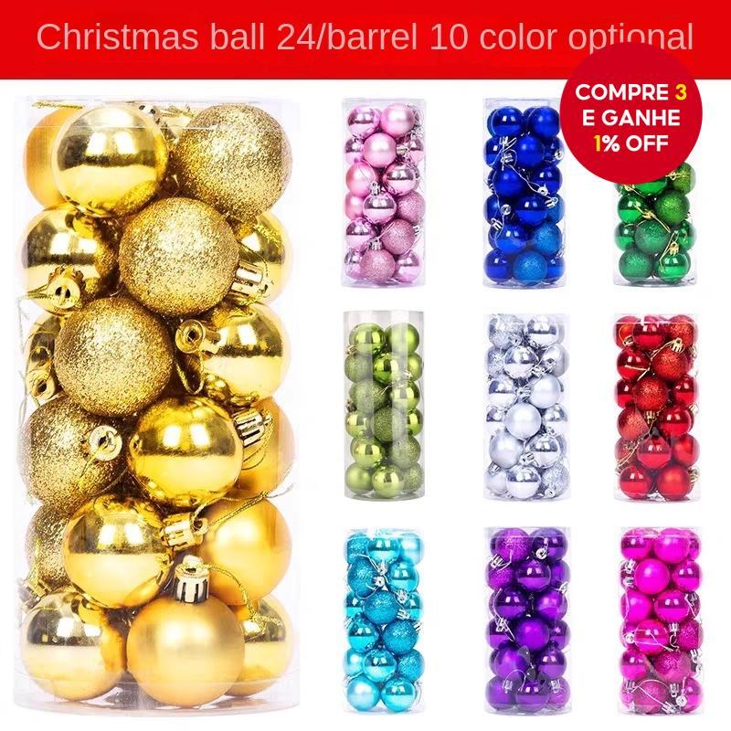 Decorações De Bola De Natal Festival Árvore Pendurado Bolas Barril Grande Para Carregamento Galvanizadas , Colorida Ping