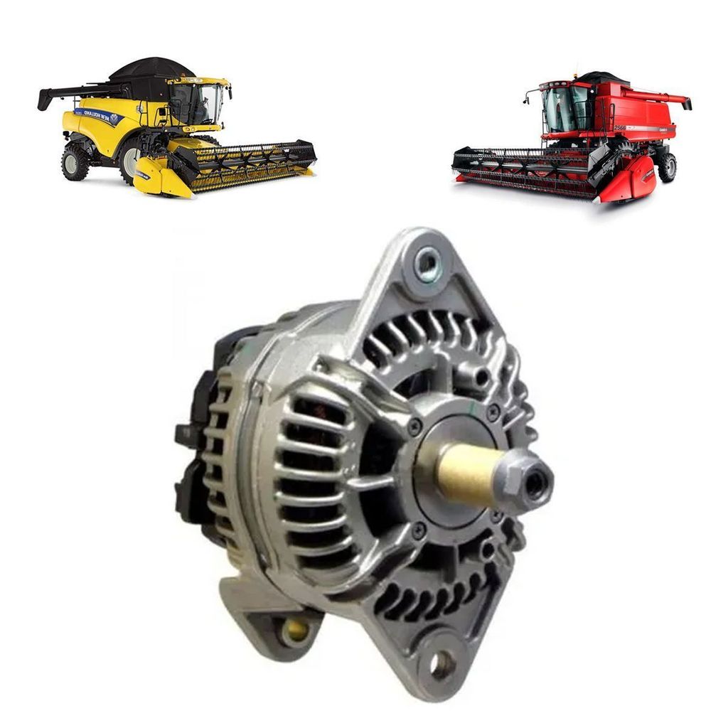 ALTERNADOR BOSCH SEM POLIA COLHEITADEIRA CASE / CATERPILLAR / JHON DEERE / NEW HOLLAND 200A 12V - 1986A00962