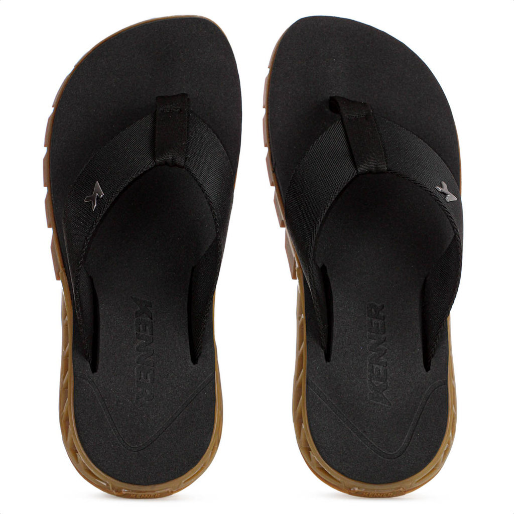 Chinelo Kenner Rakka Preto e Marrom - Masculino em Oferta na Shopee