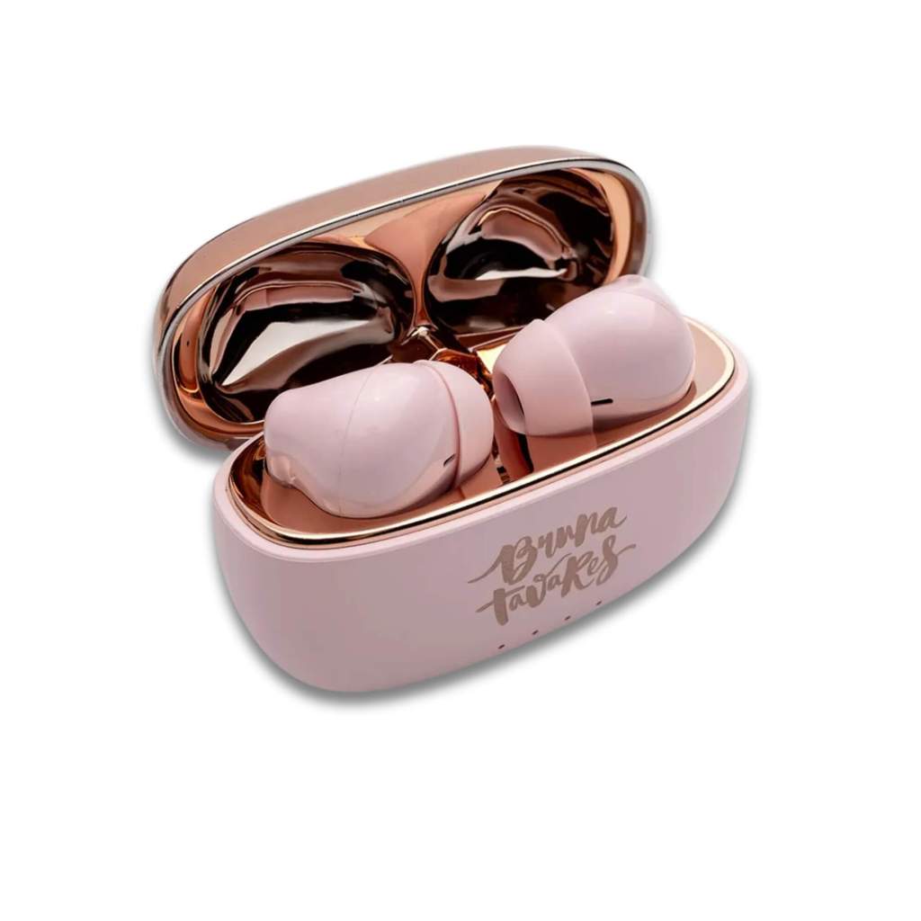 Fone Sem Fio Bruna Tavares Earbuds Case Carregador Bluetooth 5.3 Letron Leonora - 10514