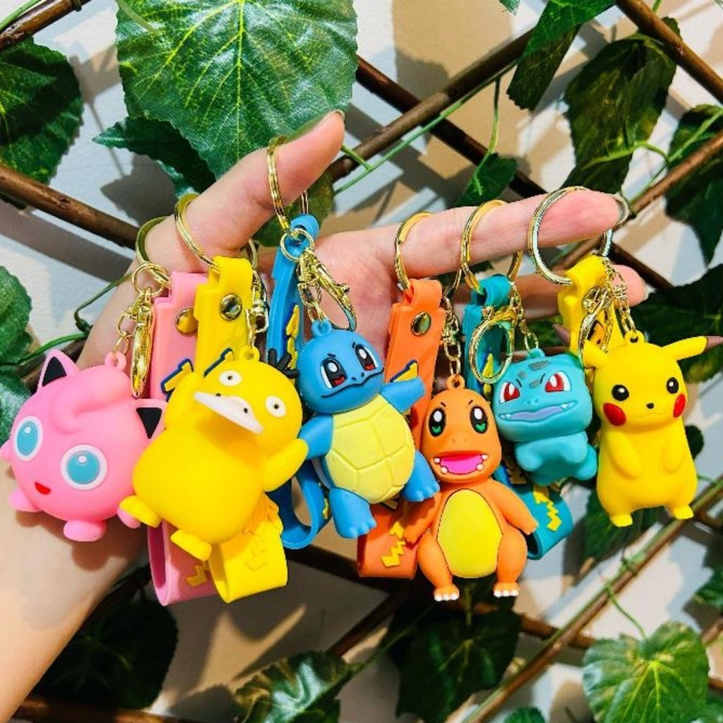 Chaveiro emborrachado 3D Anime, Animais, Monstrinhos Personagens Divertidos Fofos Colecionáveis Mochilas Bolsas e Chaves em Oferta na Shopee