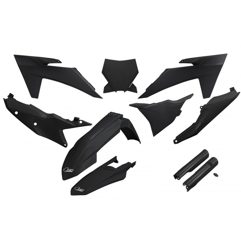 Kit Plástico Ufo KTM SX-F 250/350/450 23/24 + KTM SX 125/250/300 23/24 - C/ Prot Bengala