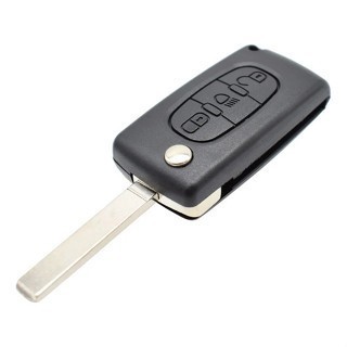 Chave Canivete Citroen C4 Hatch Vtr 3 Botões Farol C Suporte