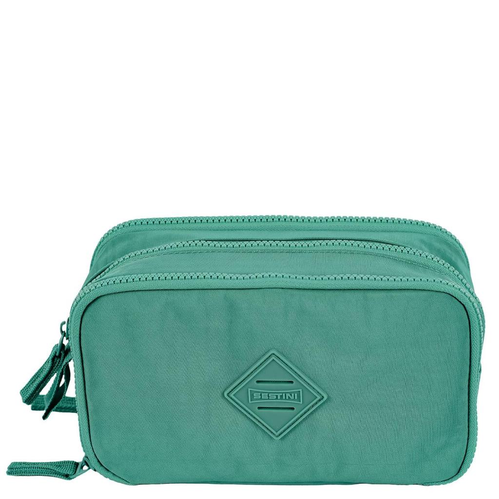 Estojo Box Especial 3 Compartimentos Crinkle Verde - Jade em Oferta na Shopee