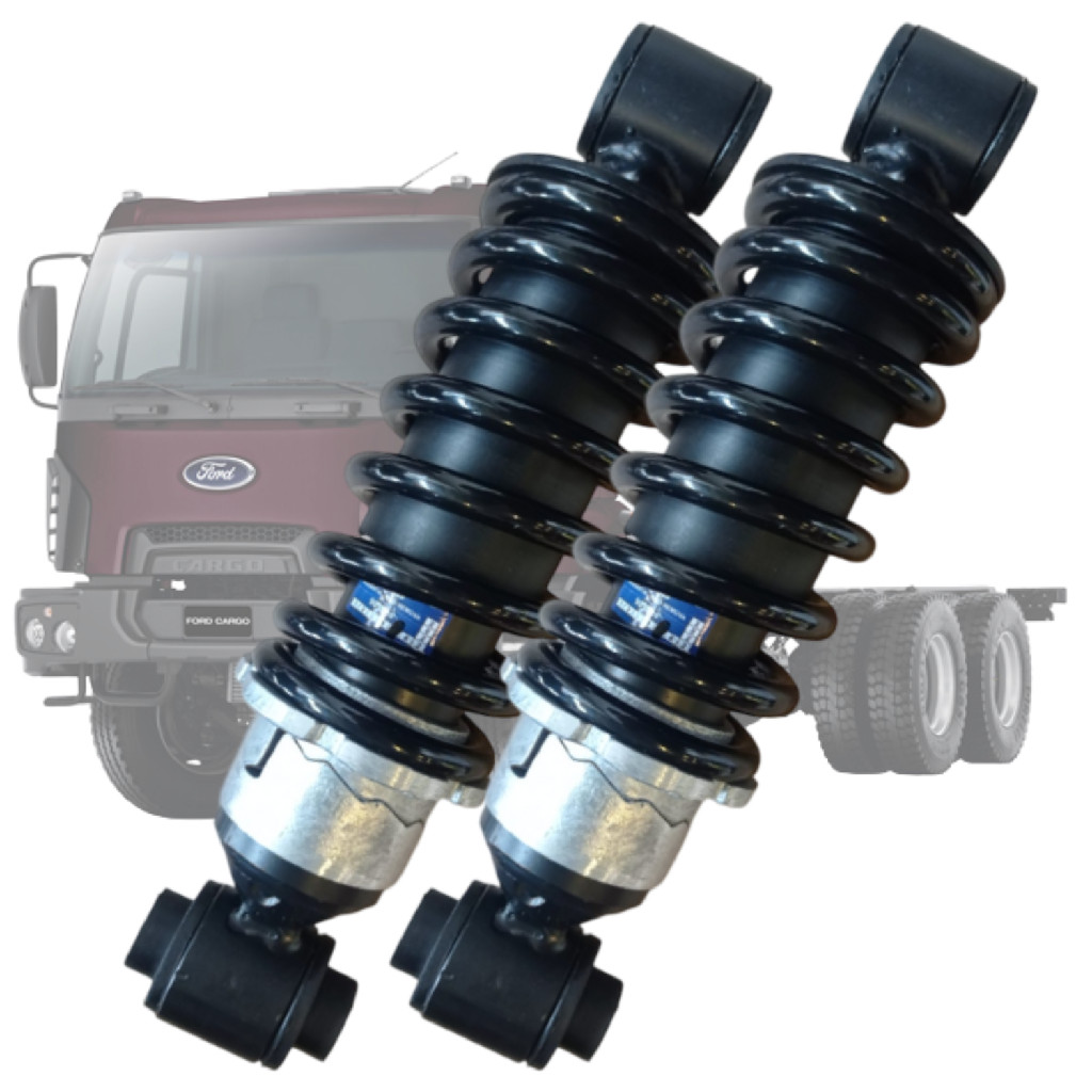 Par Amortecedor Traseiro Da Cabine Novo Ford Cargo 2423 2428 2429 2 Peças