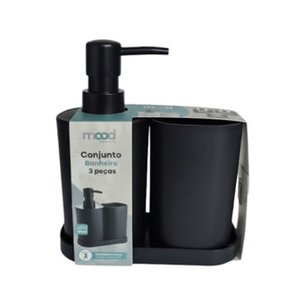 Kit de Acessórios para Banheiro 3 Peças – Estilo e Sofisticação em Oferta na Shopee