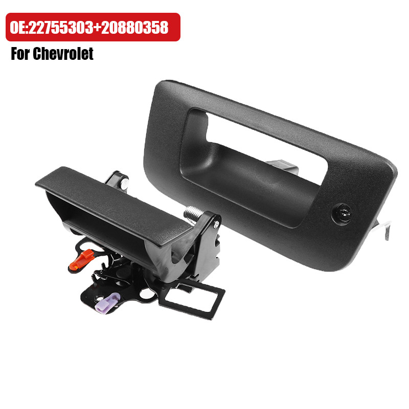 Maçaneta Da Porta Com Chave Para Chevrolet Silverado 2007-2013 GMC Sierra 1500 2500 3500 22755303 + 20880358