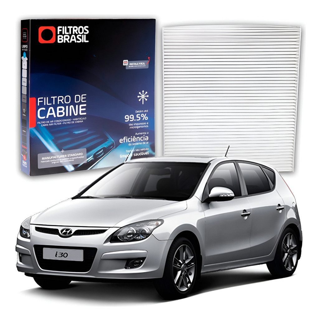 Filtro De Cabine Ar Condicionado P/ Hyundai I30 Anti-pólen -