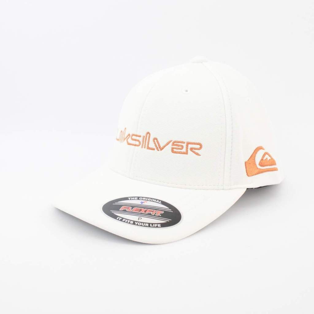 Boné Quiksilver Flexfit Emb Type Down Word White Juvenil Q911A0377.WHT.P