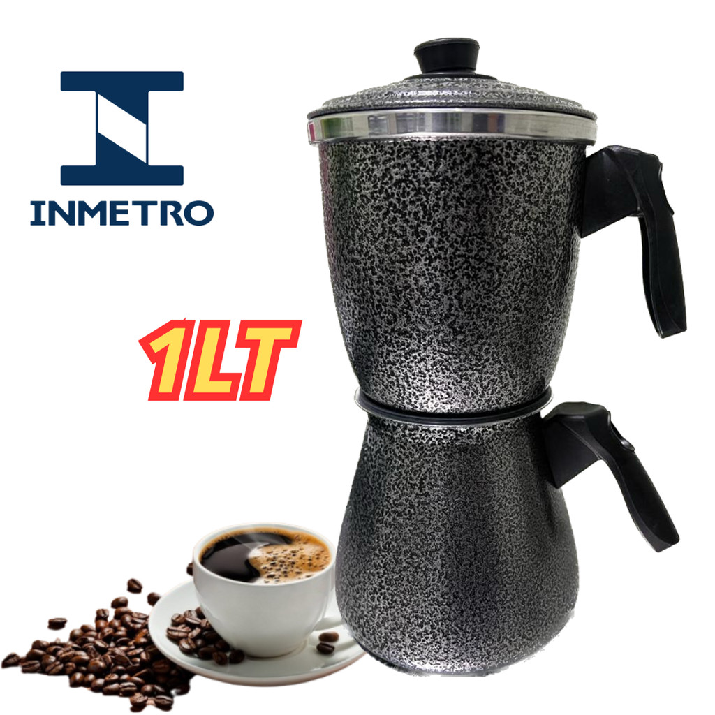 Cafeteira Económica 1,0 LTS Alumínio Craquelado (Certificada INMETRO)