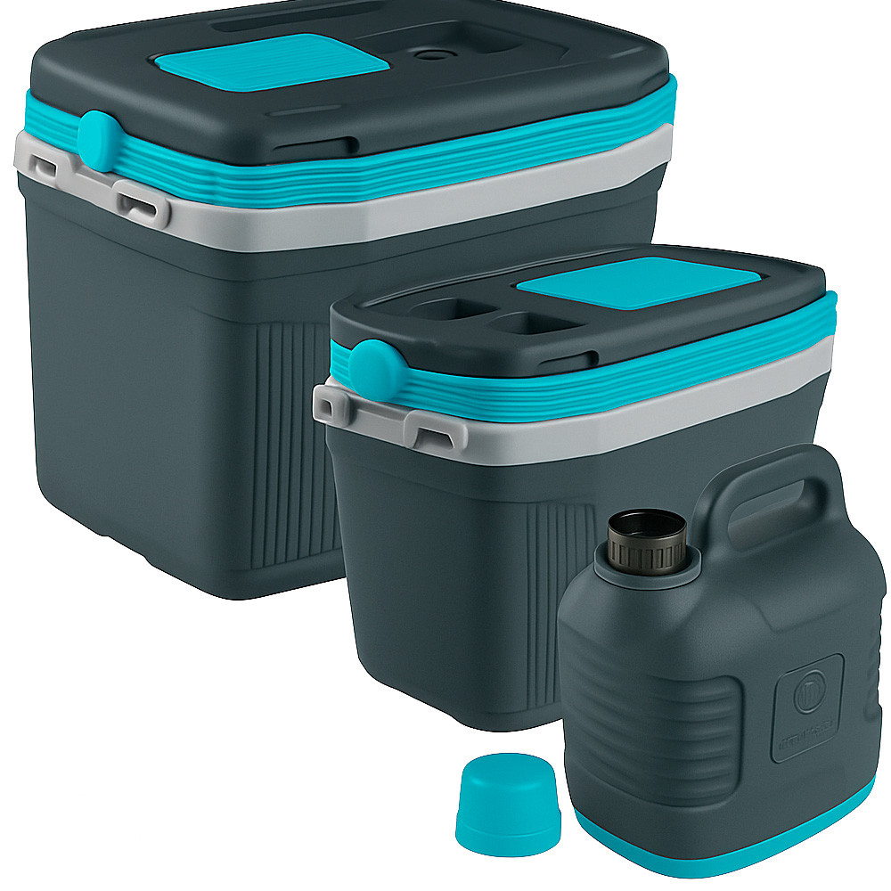 Kit Praia Caixa Térmica 32L + Caixa Térmica 20L + Garrafão de Água 5L Termolar em Oferta na Shopee