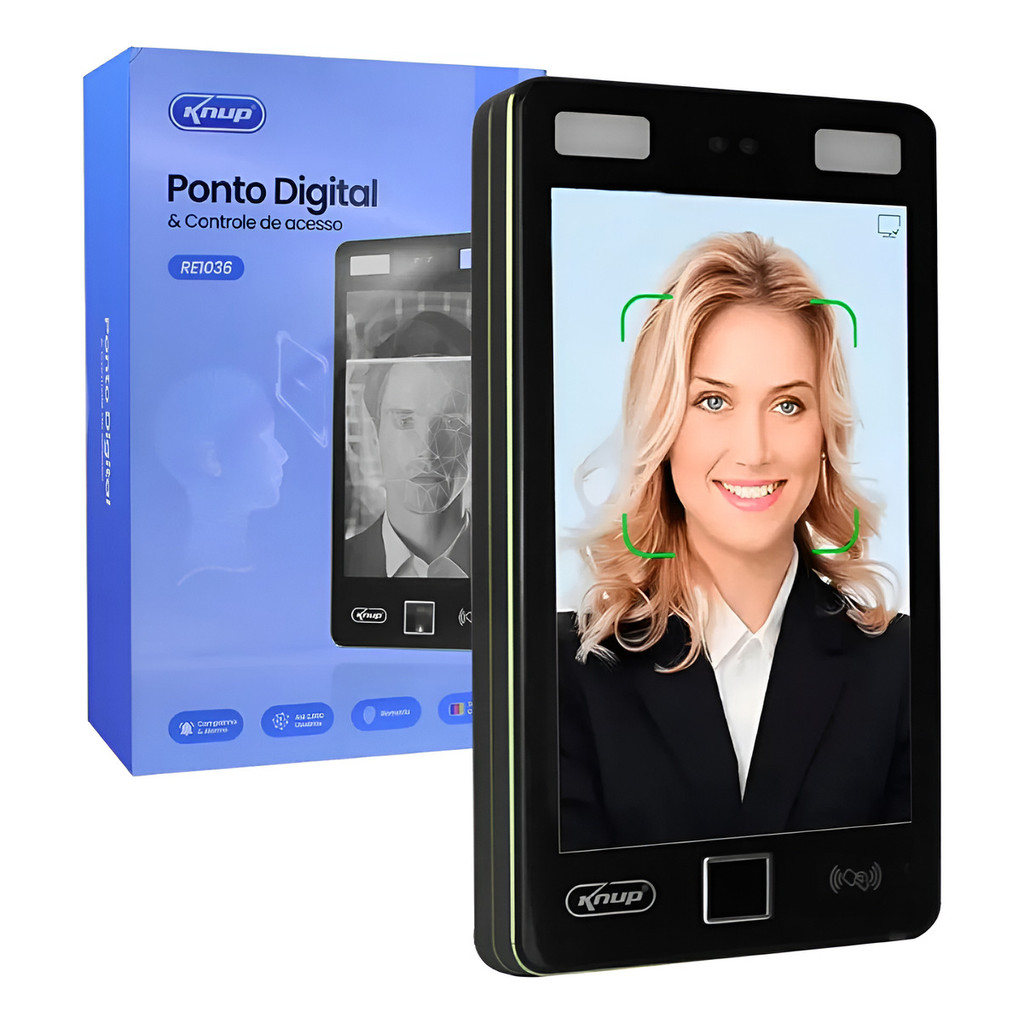 Relógio Ponto Biométrico 2mp Tela Touch 8  Bivolt Aikino