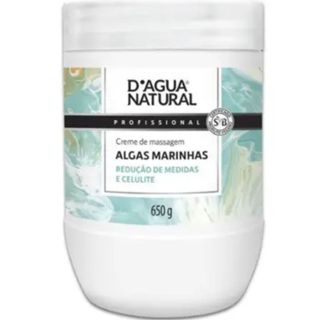 Creme De Massagem Algas Marinhas 650g Celulite D’água Natural em Oferta na Shopee