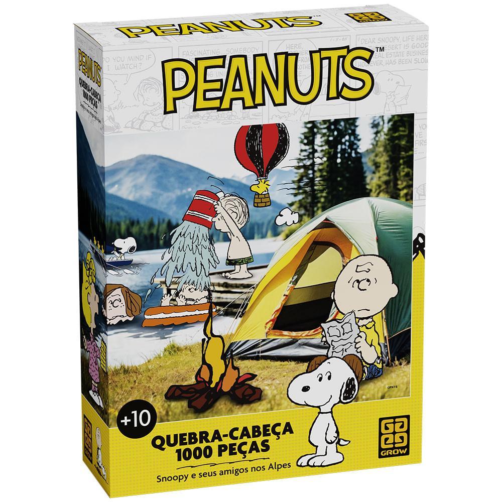 Quebra-cabeça 1000 peças Snoopy e seus amigos nos Alpes - Peanuts em Oferta na Shopee