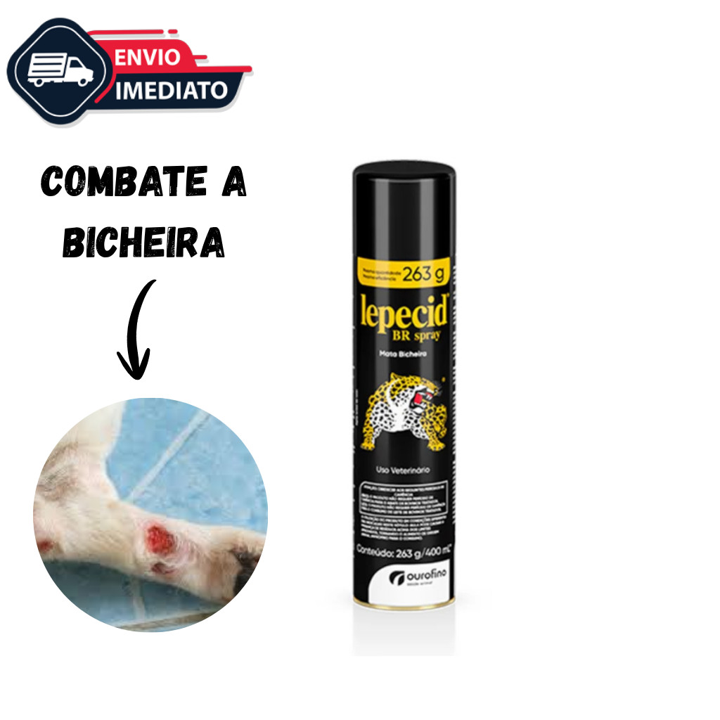 Lepecid Spray Mata Bicheira 263g / 400ml