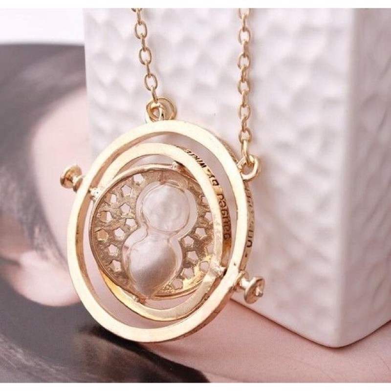 Colar Vira Tempo Hermione Granger Harry Potter Rotativo Filme Geek Presente Mágico em Oferta na Shopee