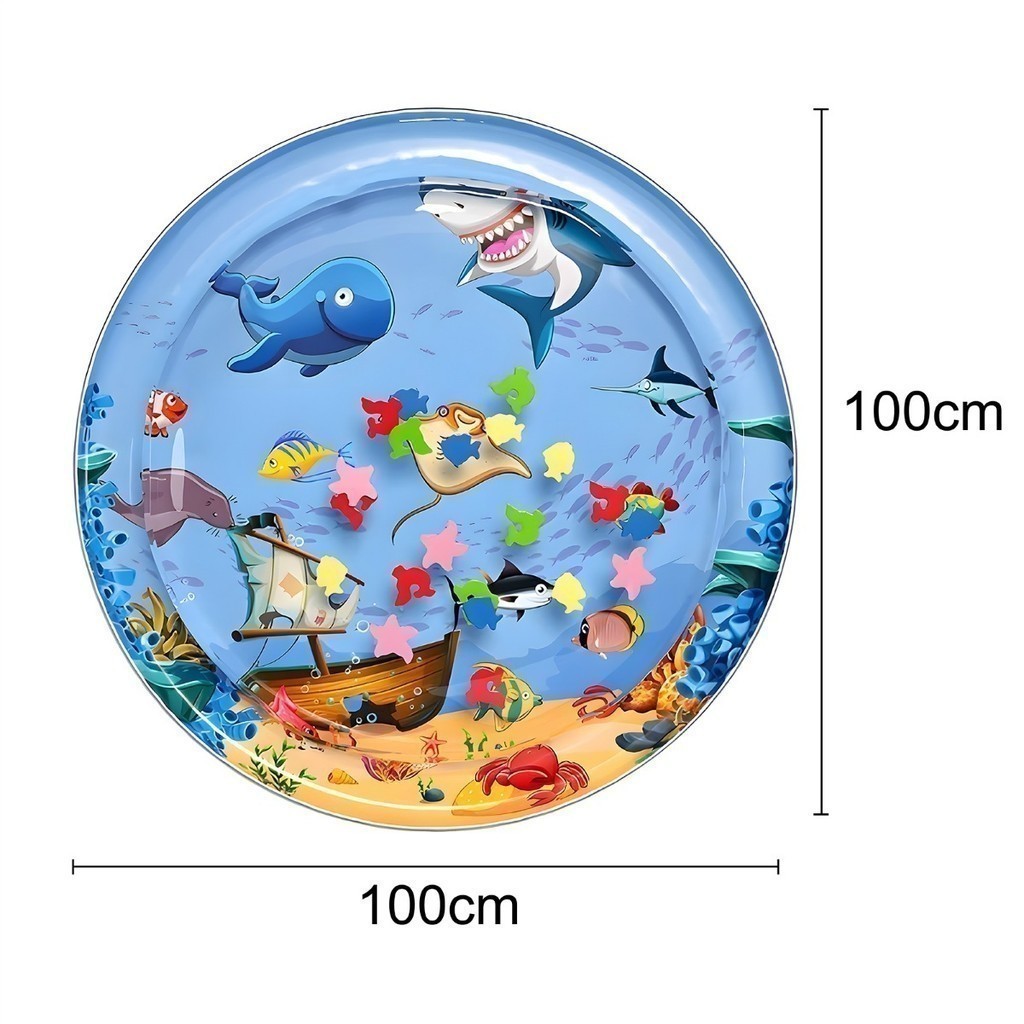 tapete do jogo da água do bebê  água inflável para bebê infantil,Tapete inflável para centro atividades para bebês em Oferta na Shopee