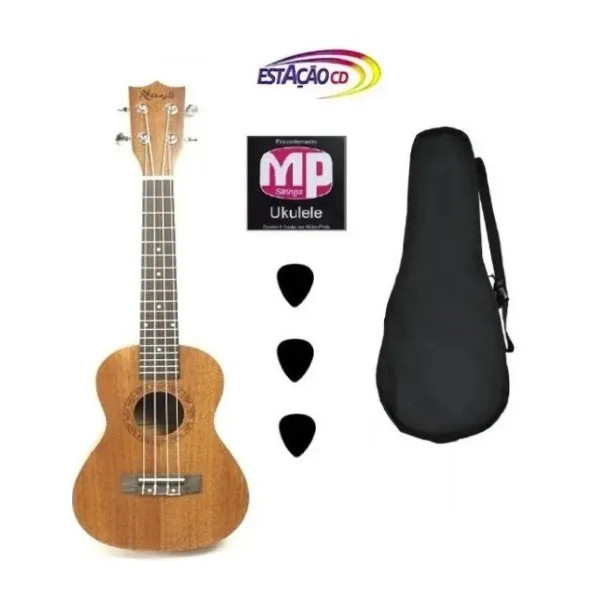 Ukulele Soprano Acústico Namaste - Mod NU21MLQ + Acessórios