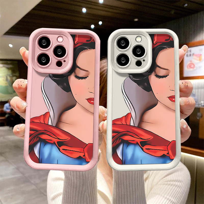 Capinha capa de Com nome personalizado Branca de Neve para iPhone 11 17 12 13 14 15 16 pro max 15 Plus 14 Pro capa T088