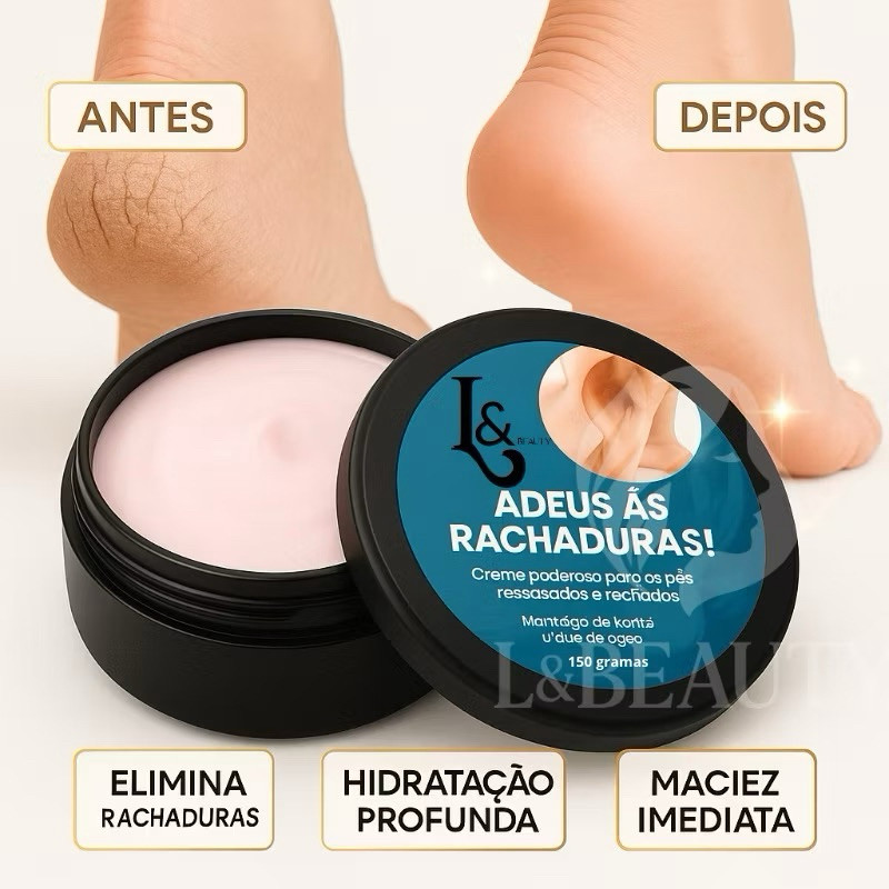 Creme para Cuidados dos Pés 150g Hidratação Intensa - L&Beauty em Oferta na Shopee