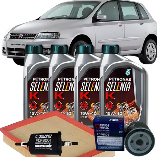 Kit Revisao Fiat Stilo 1.8 8v Selenia 15w40 Semi Sintetico